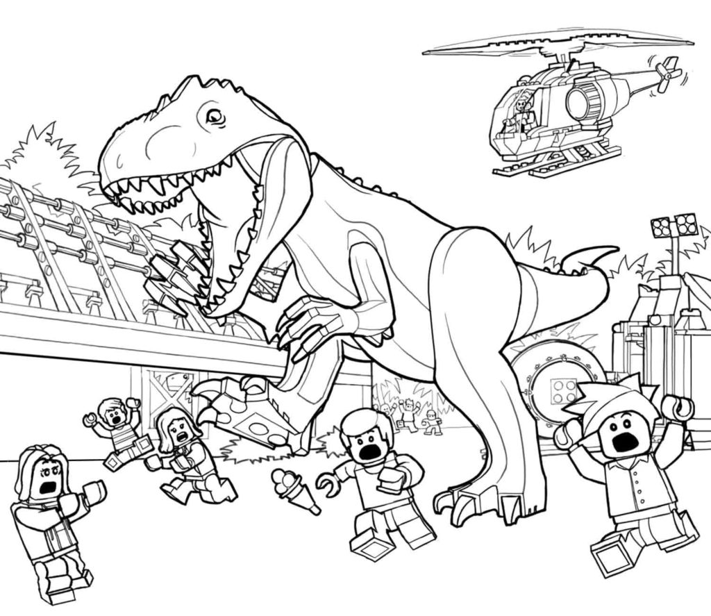 Ausmalbilder Jurassic World. 20 Ausmalbilder für Kinder