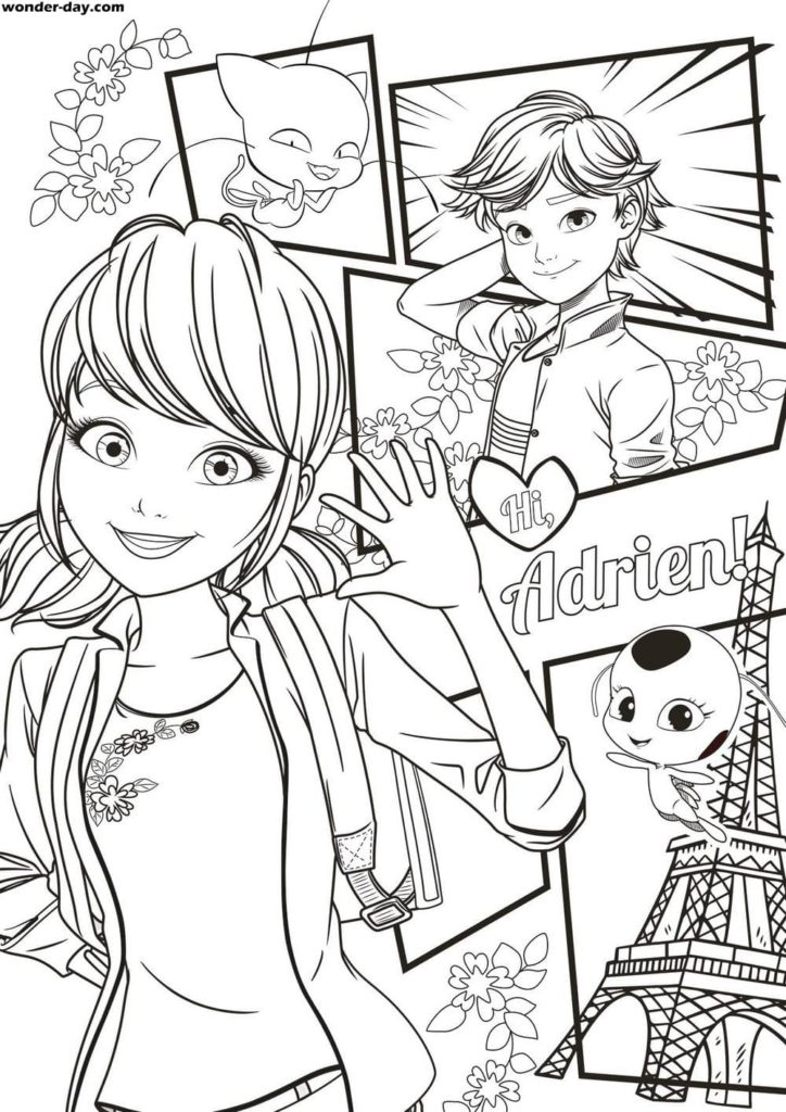 Ladybug alegre para colorir - Imprimir Desenhos