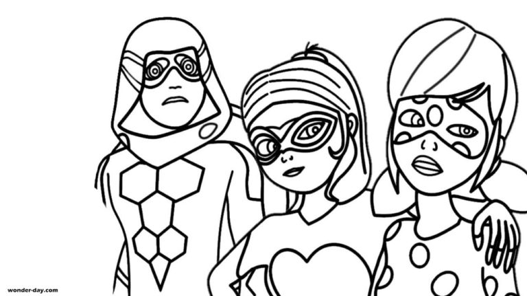 Coloriages Ladybug et Chat Noir. La meilleure collection. Imprimer A4