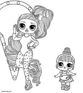 Omg Lol Dolls Coloring Pages - Unruh Scoleney