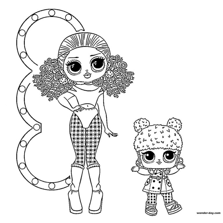 omg lol dolls coloring pages unruh scoleney