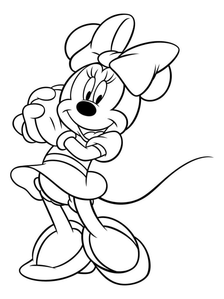 Minnie Mouse Coloring for Kids | DAY — Coloring pages for children and