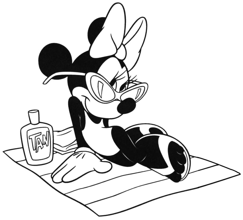 Coloriage Minnie Mouse pour les enfants