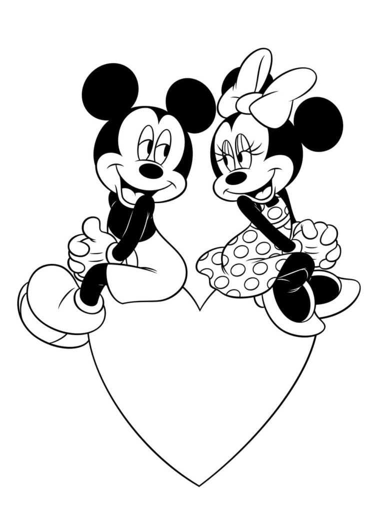 Dibujos de Minnie Mouse para colorear para niños