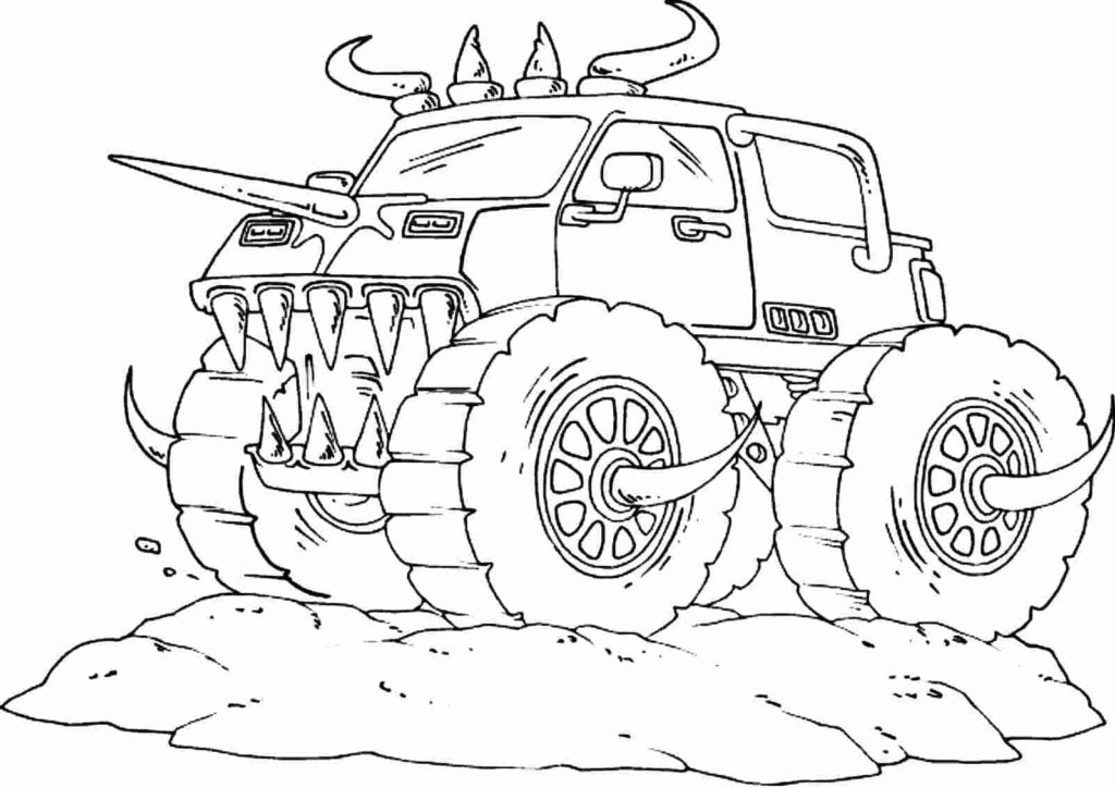 Desenhos para colorir Monster Truck grátis