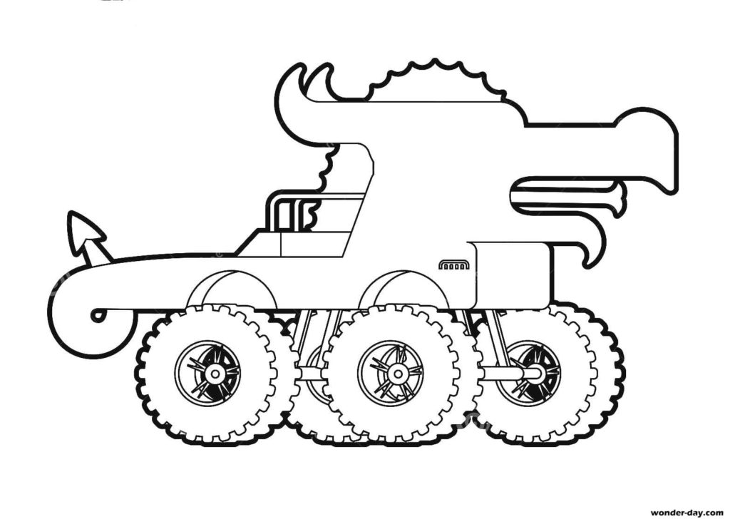 Monster Truck coloring pages. Printable For Kids
