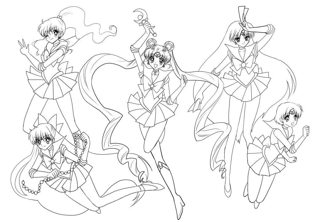 Coloriages Sailor Moon gratuitement