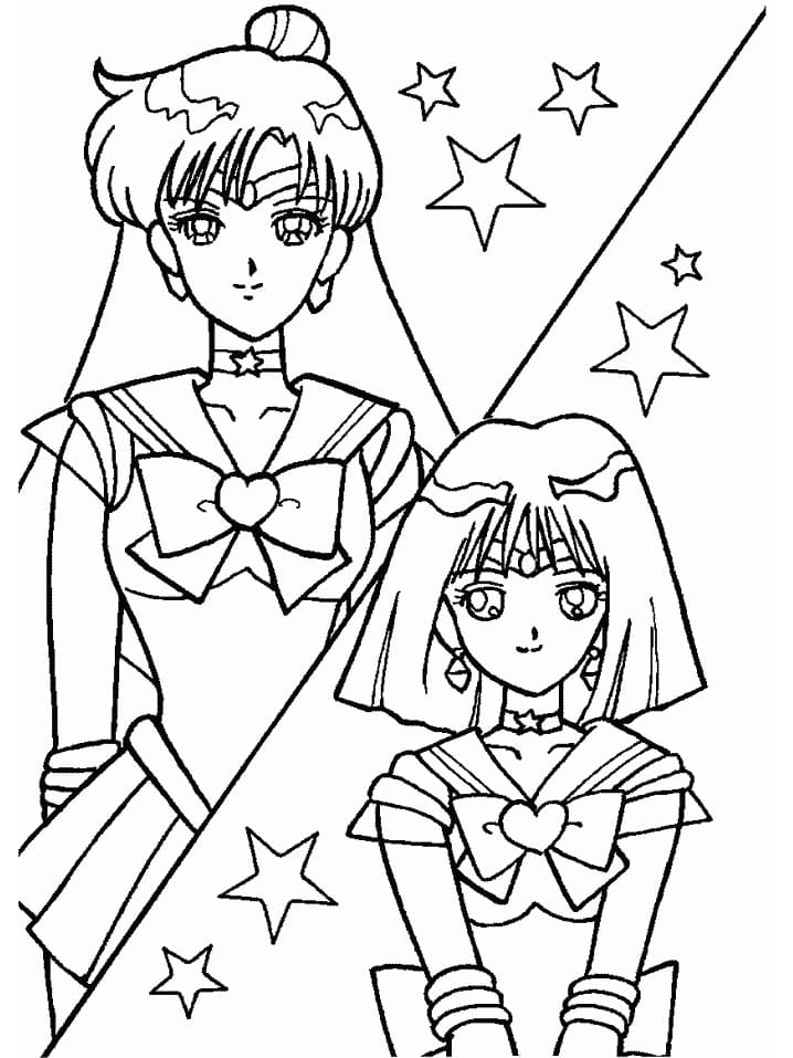 100 Ausmalbilder von Sailor Moon. Kostenlos ausdrucken