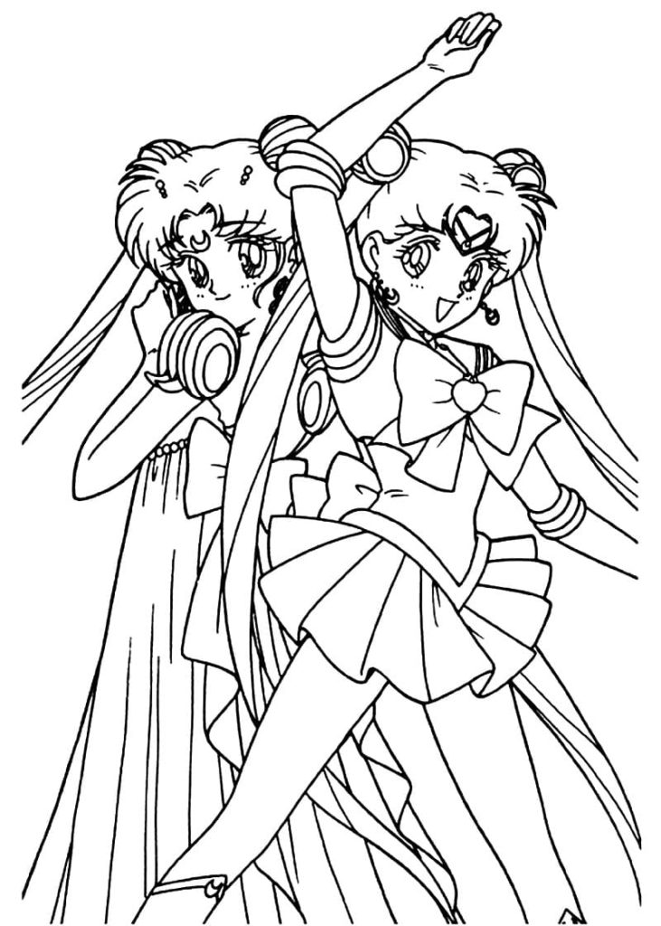 Dibujos de Sailor Moon para colorear. Imprimir y Colorear gratis