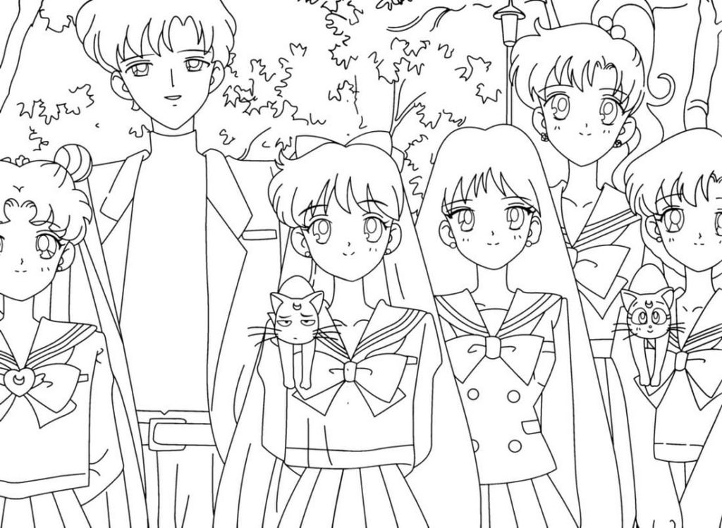 Desenhos para colorir de Sailor Moon