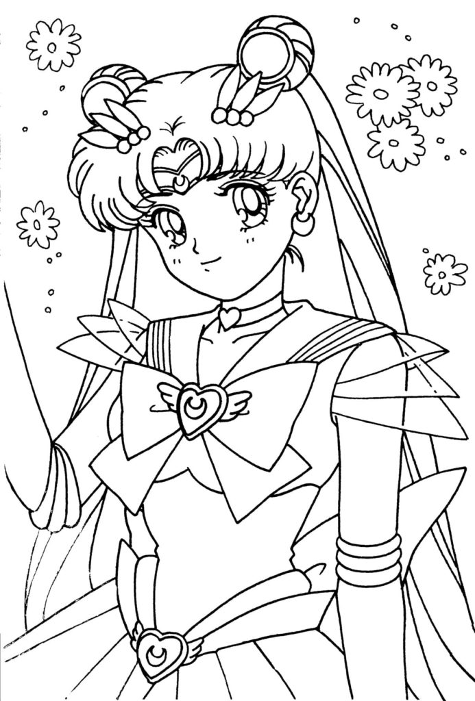  Dibujos para colorear de Sailor Moon.  Descargar e imprimir gratis