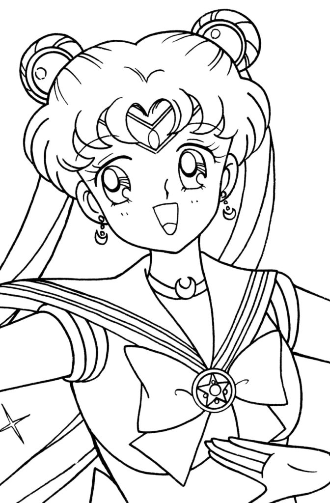 100 Ausmalbilder von Sailor Moon. Kostenlos ausdrucken