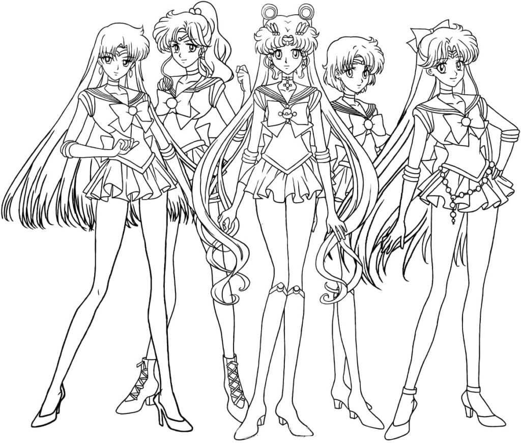 Dibujos de Sailor Moon para colorear. Imprimir y Colorear gratis