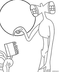 Siren Head Coloring Pages - Free Printable Coloring Pages