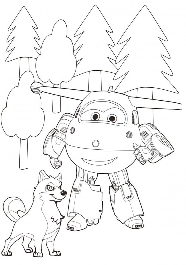 Super Wings Coloring Pages. Print for Kids
