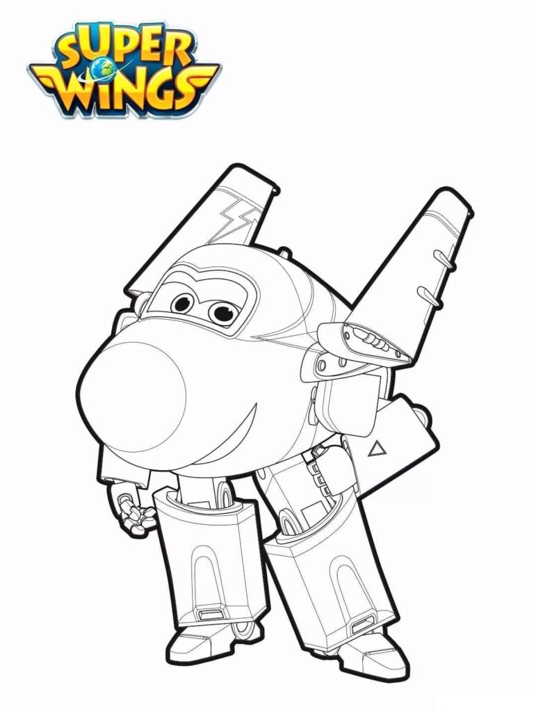 Desenhos de Super Wings para Colorir. Imprimir para crianças