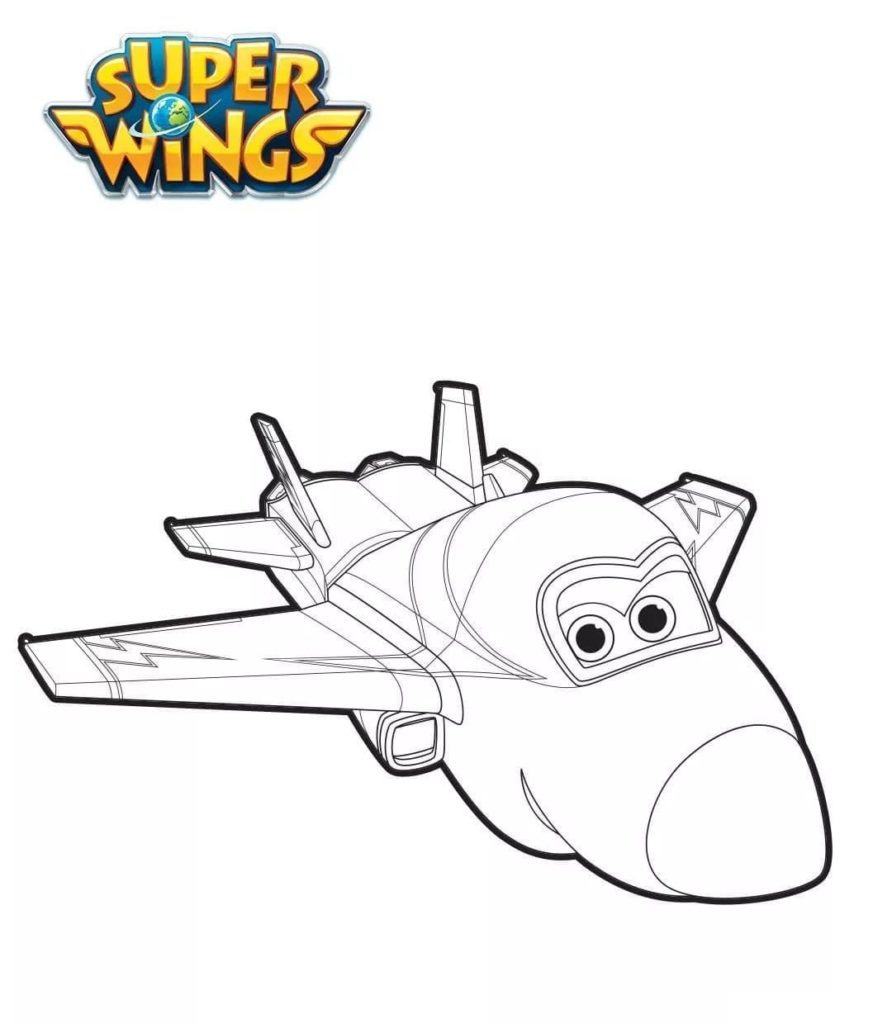 Coloriages Super Wings. Imprimer pour les enfants
