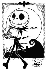 Nightmare Before Christmas Coloring Pages. Download and Print