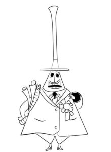 Nightmare Before Christmas Coloring Pages. Download and Print