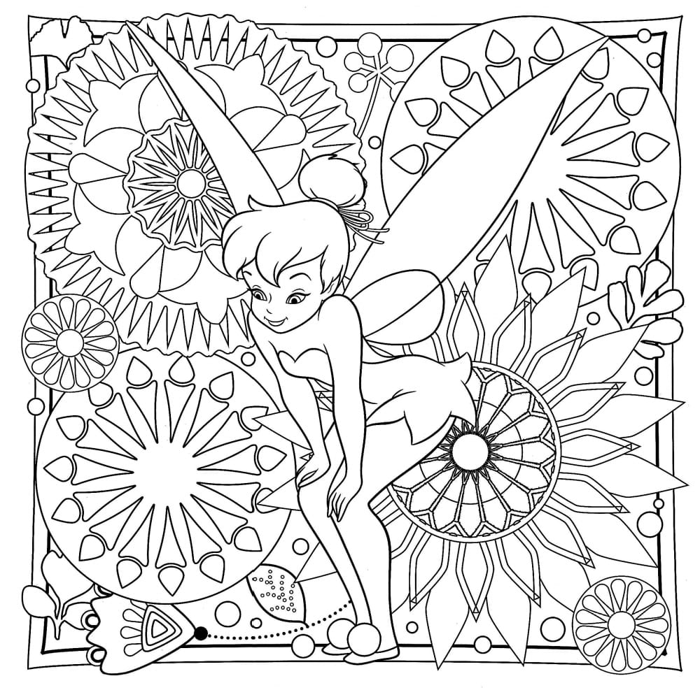 Desenhos do Tinker-bell para Colorir para Meninas