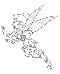 Tinkerbell coloring pages. Disney fairies for girls | WONDER DAY ...