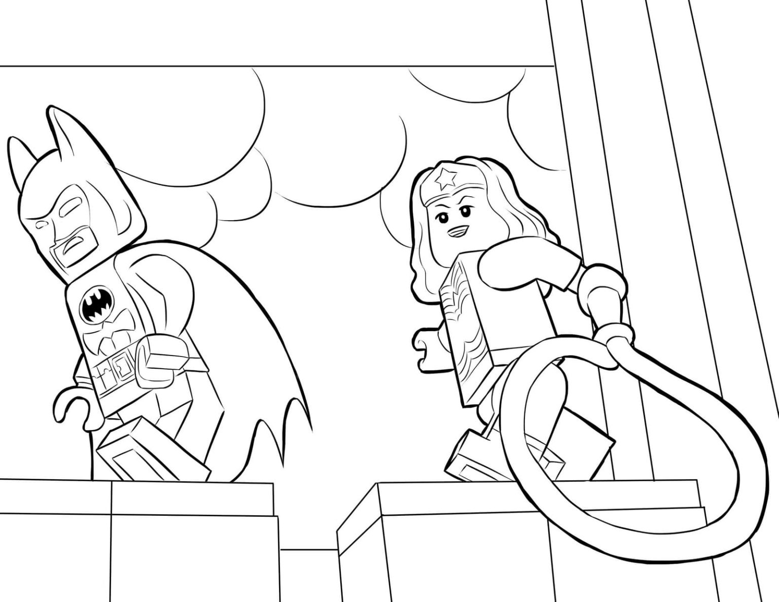 Wonder Woman coloring pages. Print superhero for free