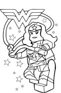 Wonder Woman coloring pages. Print superhero for free