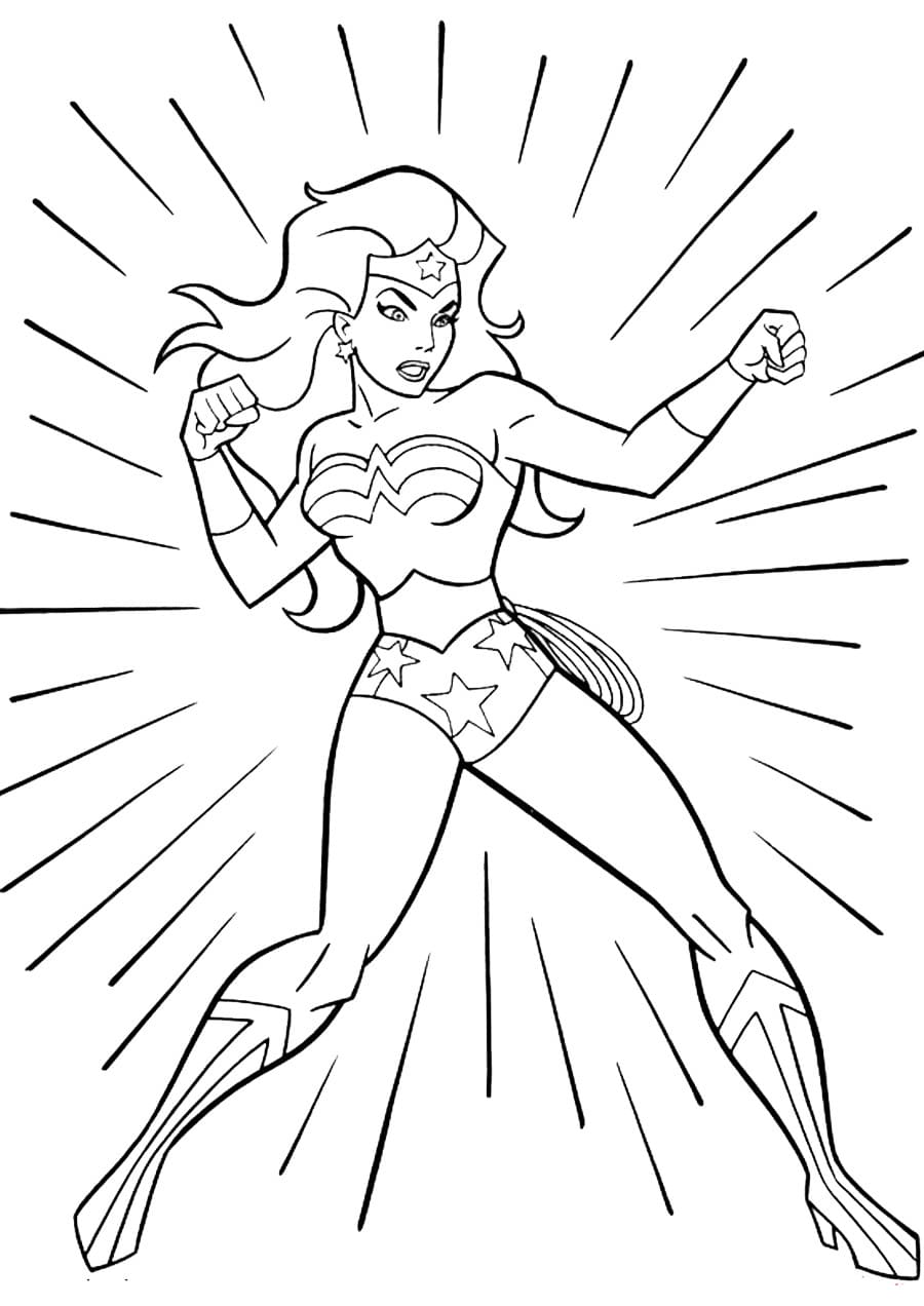 Kolorowanka Wonder Woman