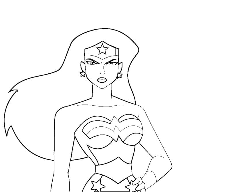 Disegni di Wonder Woman da colorare. Stampa gratuitamente
