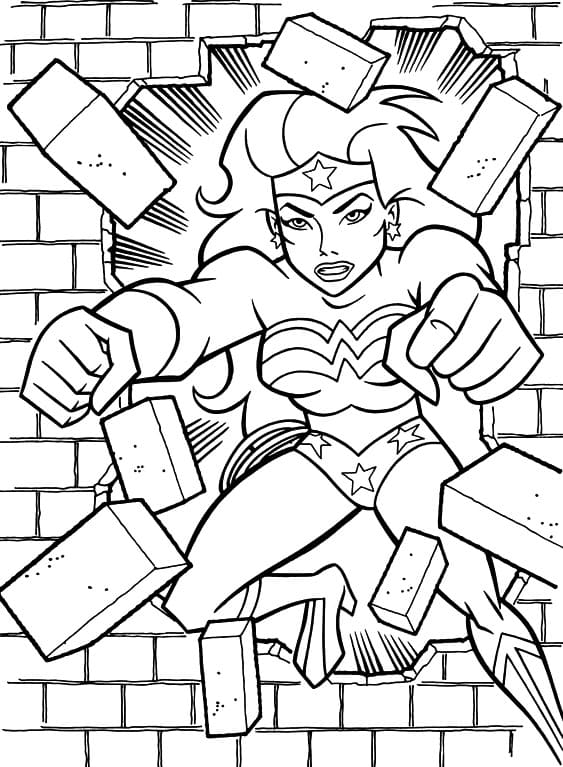Disegni di Wonder Woman da colorare. Stampa gratuitamente