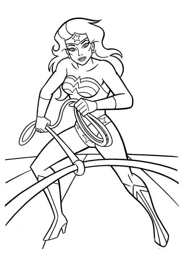 Wonder Woman coloring pages. Print superhero for free