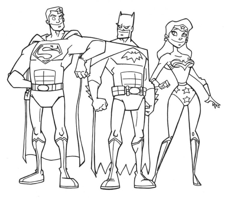 Wonder Woman coloring pages. Print superhero for free