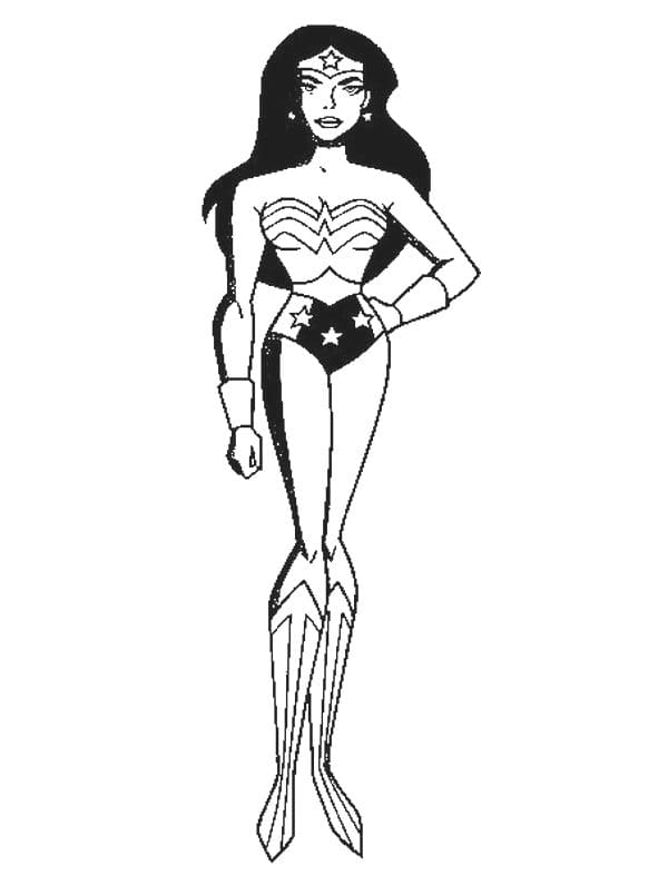 Coloriages Wonder Woman. Imprimer Super-héros gratuitement