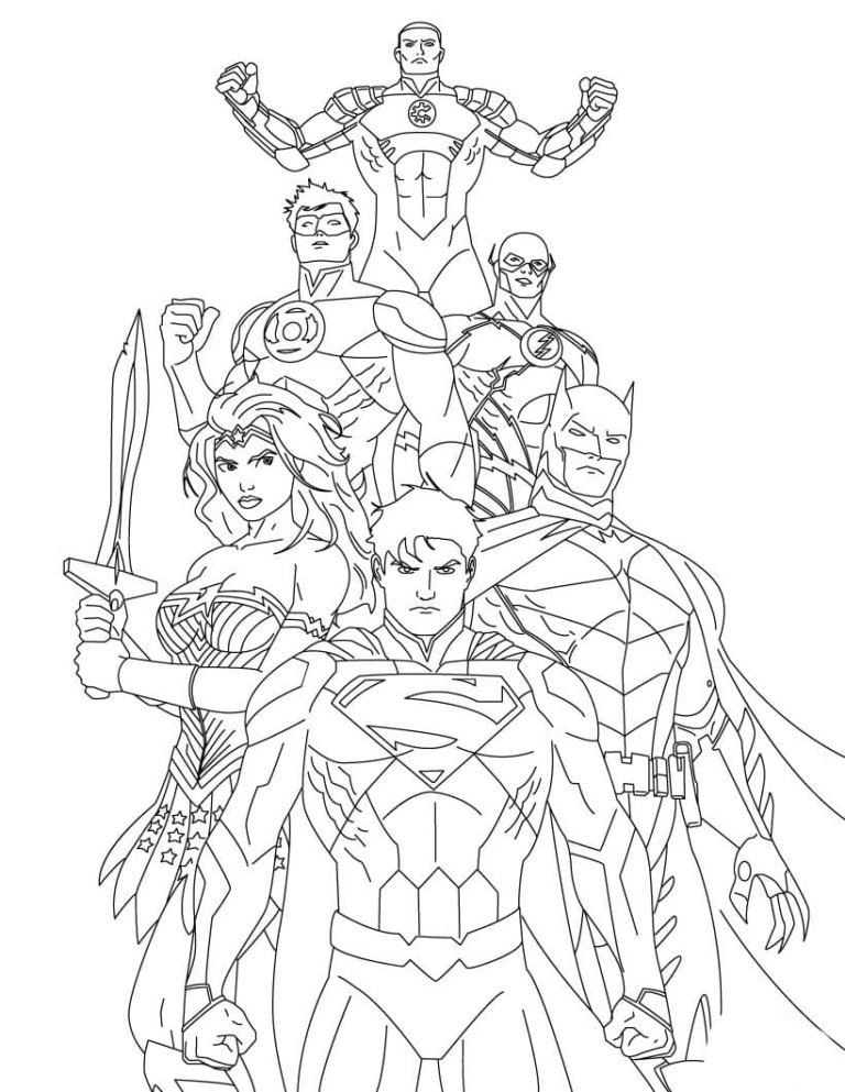 Wonder Woman coloring pages. Print superhero for free