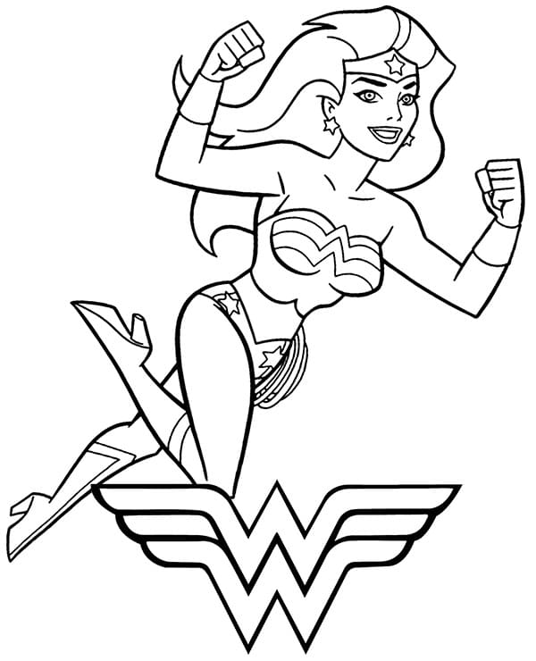 Wonder Woman Coloring Pages Print Superhero For Free
