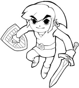 The Legend of Zelda Coloring Pages for free printable