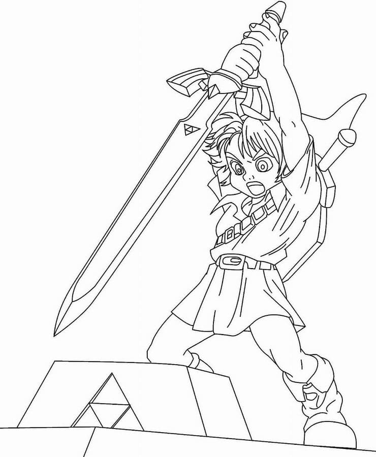 Desenhos do The Legend of Zelda para colorir