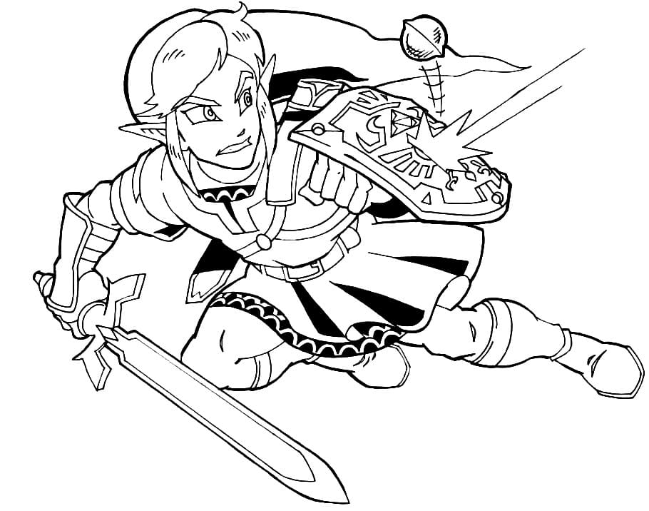 The Legend of Zelda Coloring Pages for free printable. 