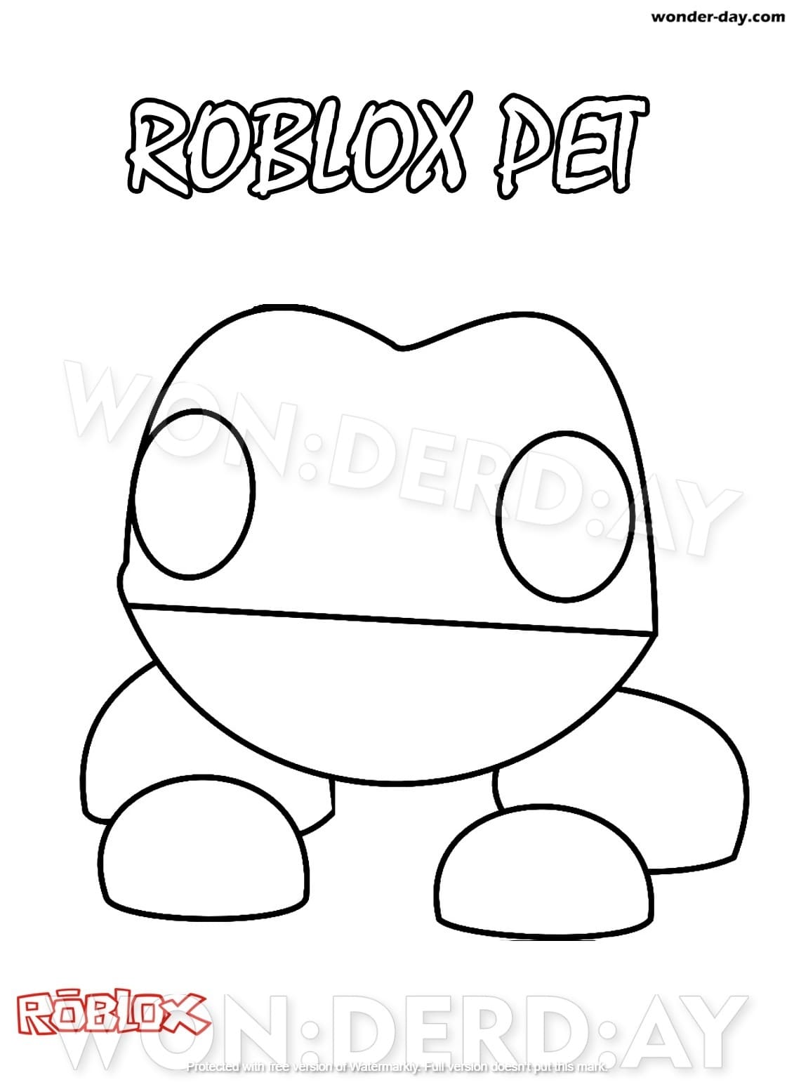 Coloring Pages Adopt Me Print For Free Wonder Day Com