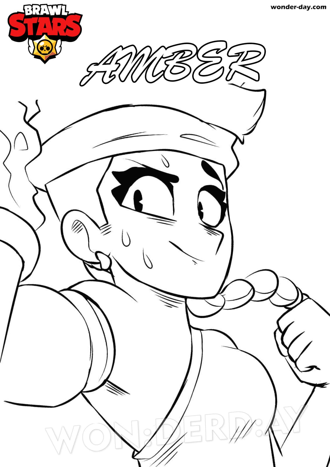 Amber Brawl Stars Coloring Pages Print A New Brawler - brawlers dibujos de brawl stars para colorear