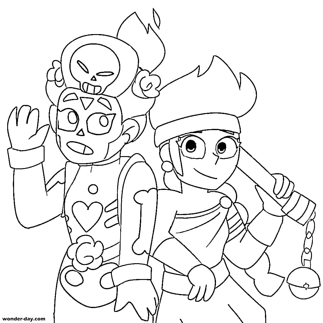 Amber Brawl Stars Coloring Pages Print A New Brawler - brawl stars bilder zum ausdrucken amber