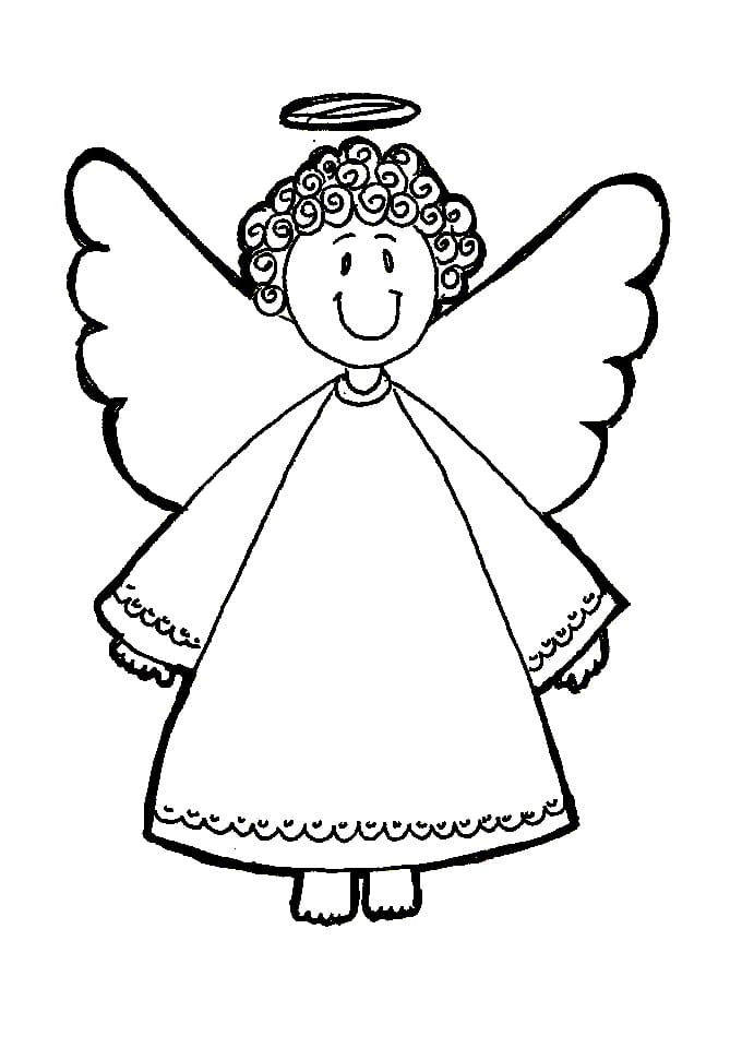 angel coloring pages for kids printable