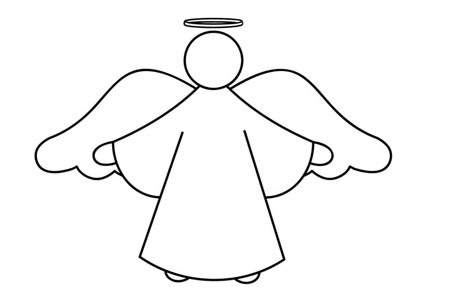 coloring pages christmas angels pictures