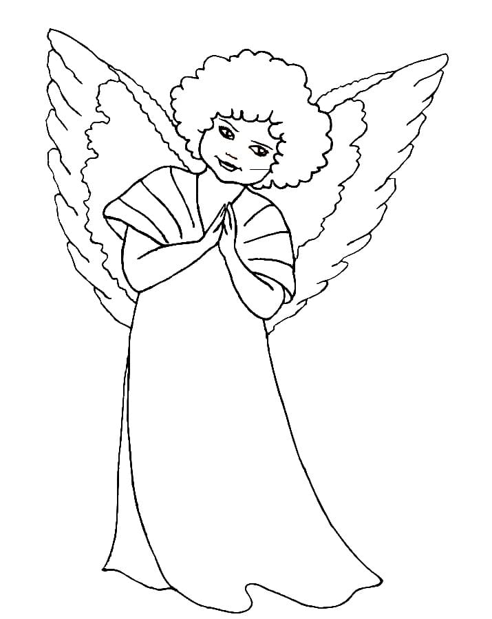 Disegni di Angeli da colorare. Scarica e stampa gratuitamente