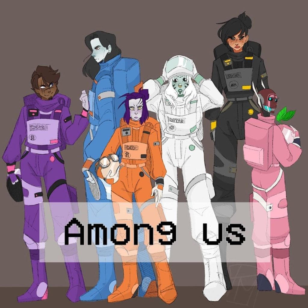 Among Us Art. 90 Best fan art WONDER DAY - Coloring pages fo