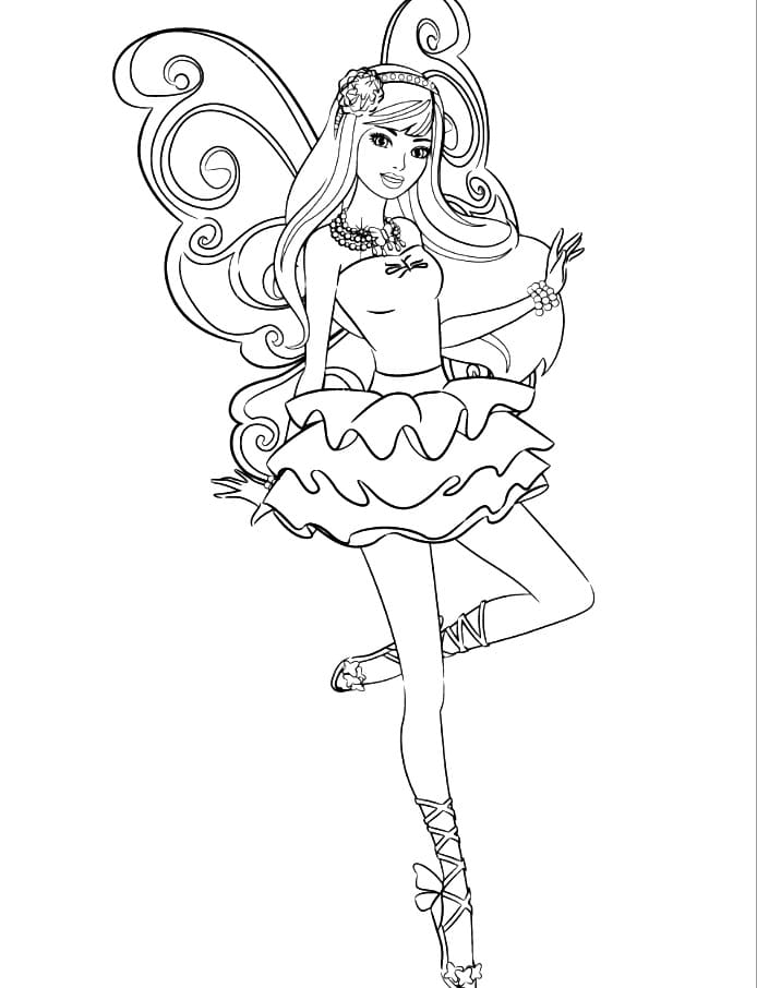 coloring pages barbie ballerina movie