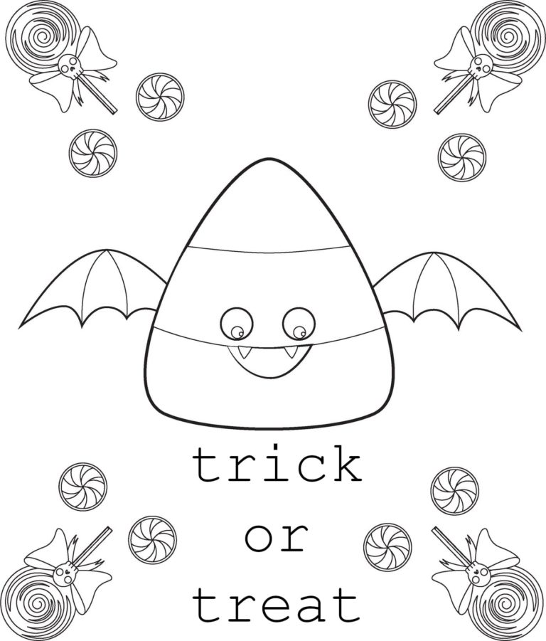 Trick Or Treat Coloring Pages. Free Printables 