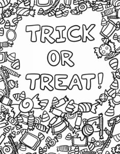 Trick or Treat Coloring Pages. Free Printables | WONDER DAY — Coloring ...