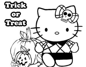 Trick or Treat Coloring Pages. Free Printables | WONDER DAY