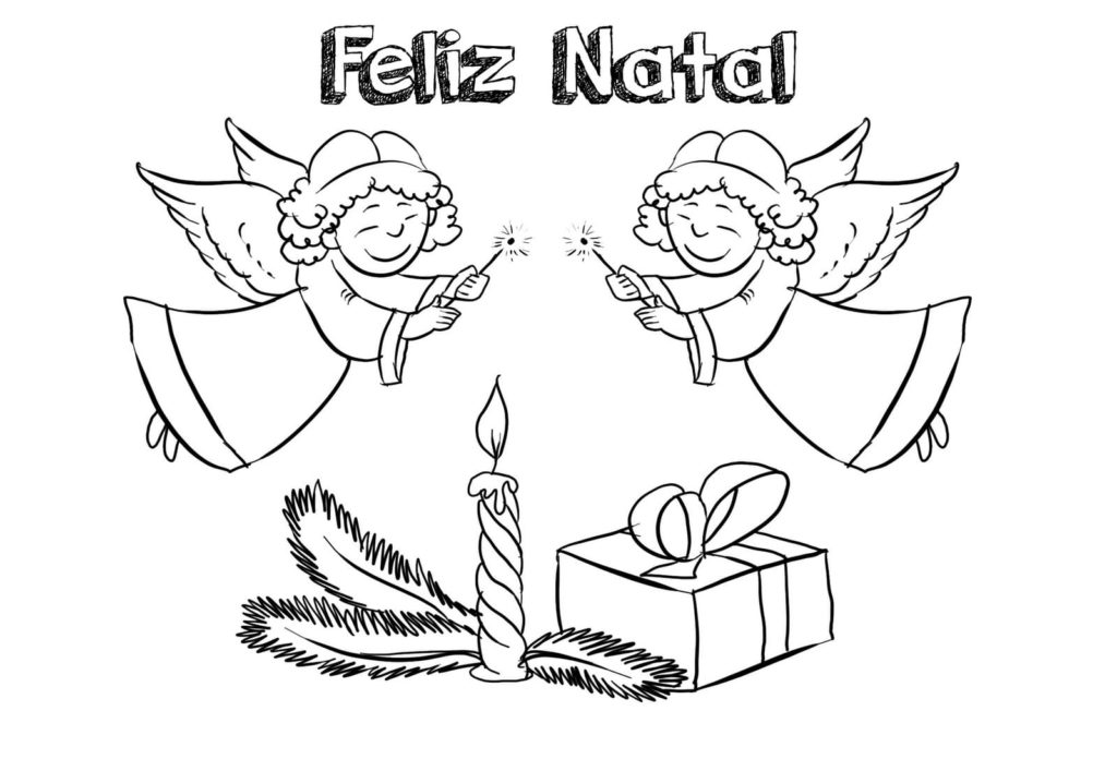 Desenho Para Colorir Feliz Natal - Imagens Grátis Para Imprimir - img 28185